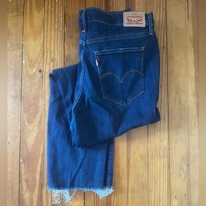 Levi's Women's Dark Blue Straight Leg Jeans